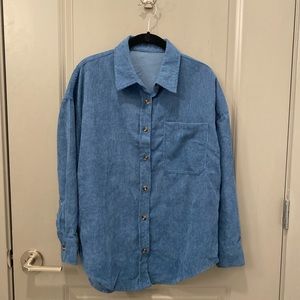 Blue Corduroy Button Up from Amazon